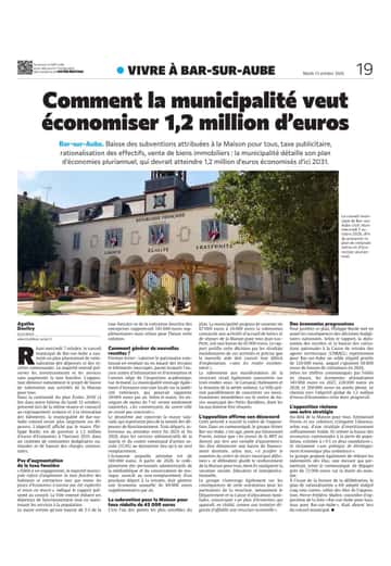 Comment la municipalité veut économiser 1,2 million d'euros