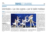 MDB : L'inimitable Lac des cygnes par le ballet moldave.