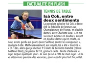 Tennis de table : Isà Cok veut être enfin payée de ses efforts