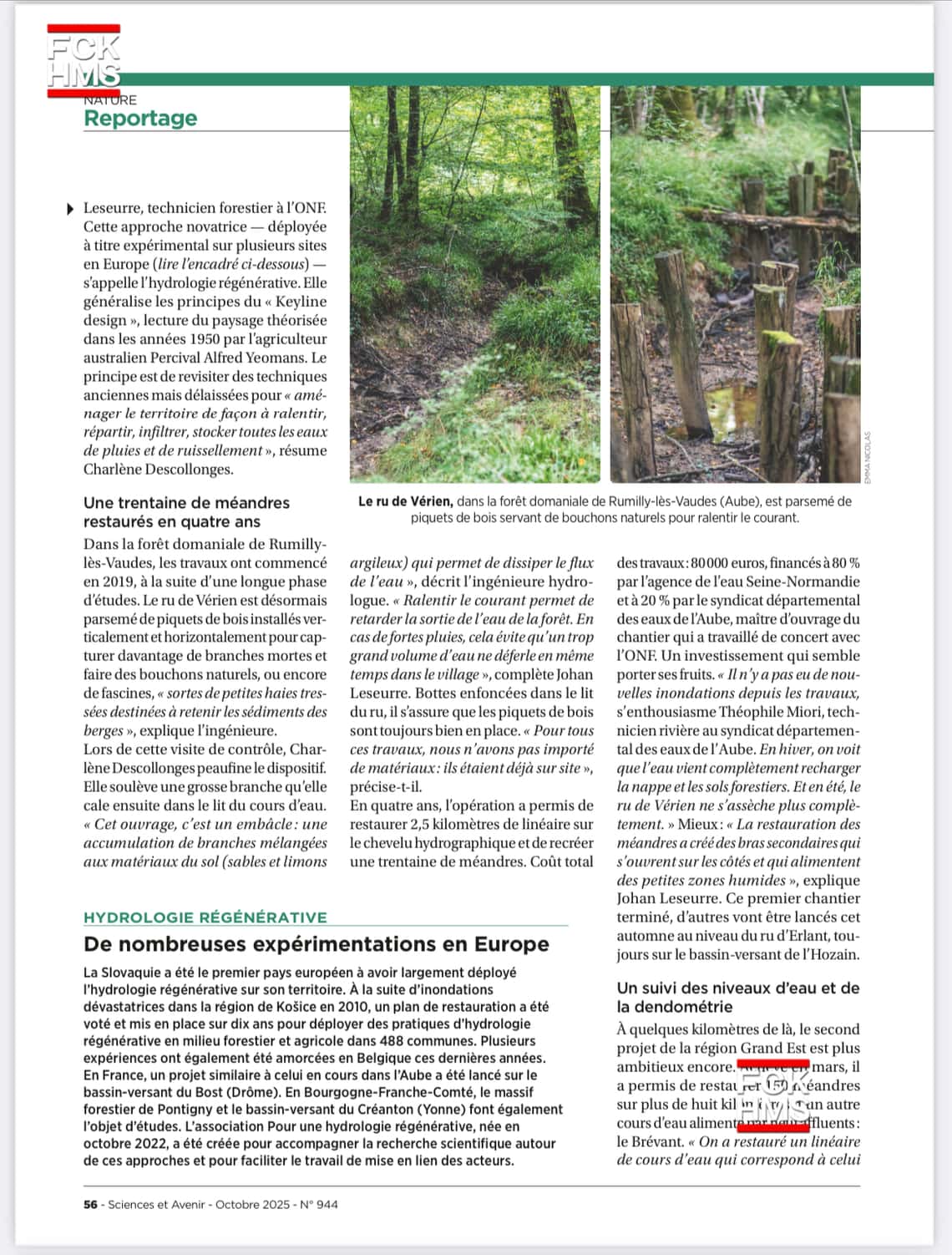 Restaurer le cours naturel des rivières contre les inondations