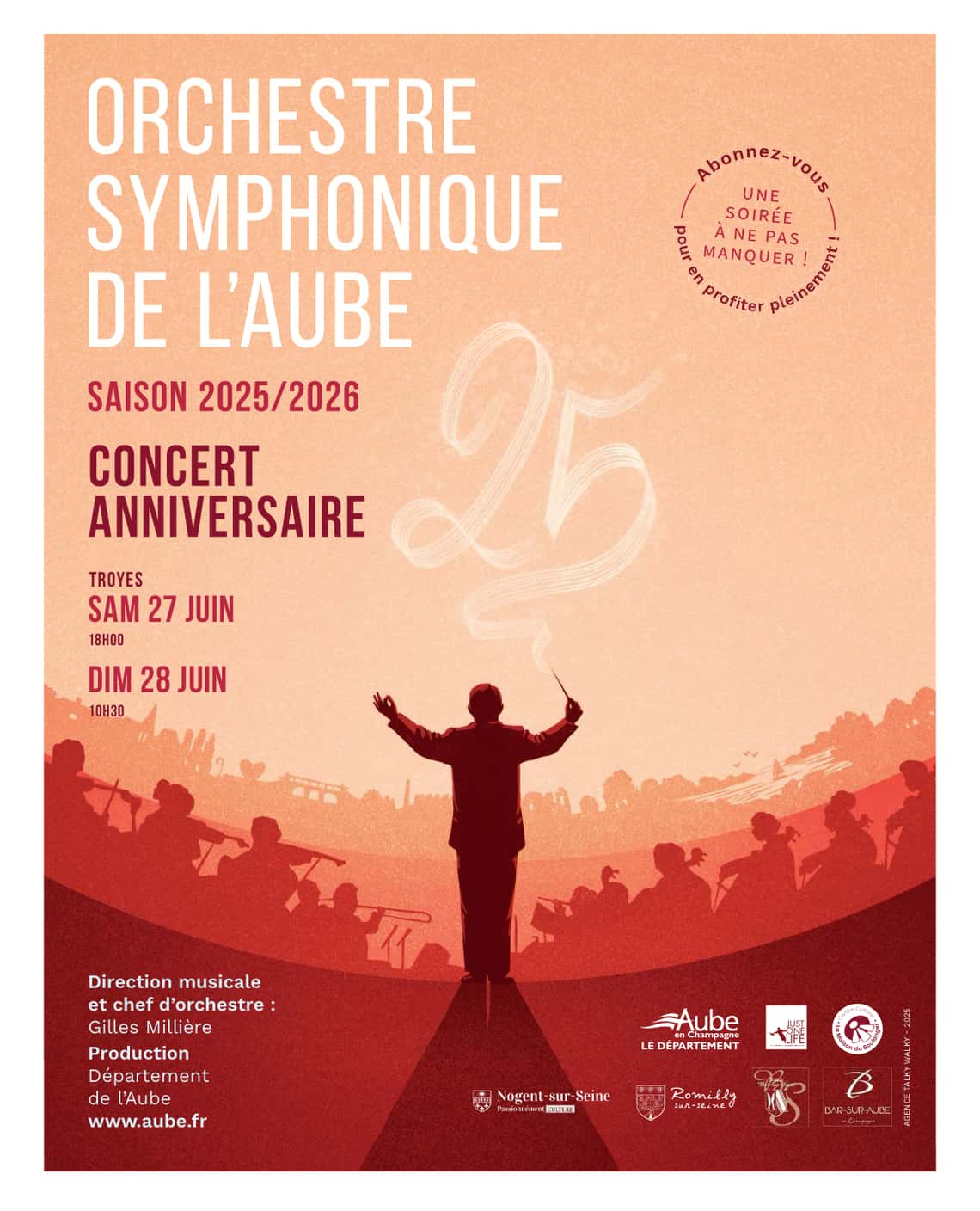 25 ans de l'Orchestre Symphonique de l'Aube.