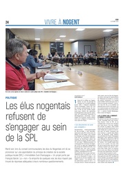 Les élus nogentais refusent de s’engager au sein de la SPL