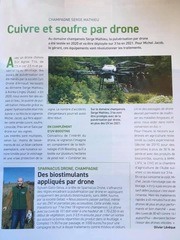 Le Domaine Serge Mathieu traite et pulvérise par drone.