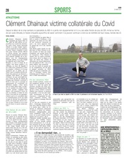 Clément Dhainaut Pépite Sport AUBASSADEURS victime collatérale de la COVID19