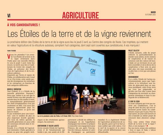 Les Étoiles de la terre et de la vigne reviennent dans l’Aube.
