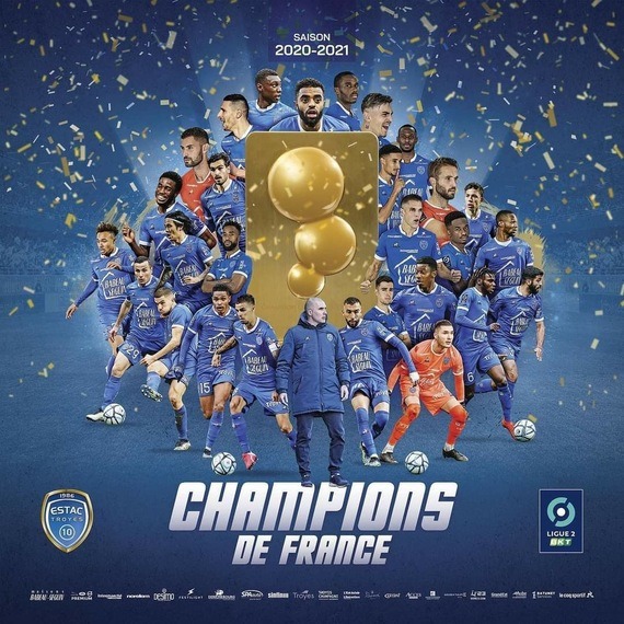 L'ESTAC Champion de France de Ligue 2 2020/2021