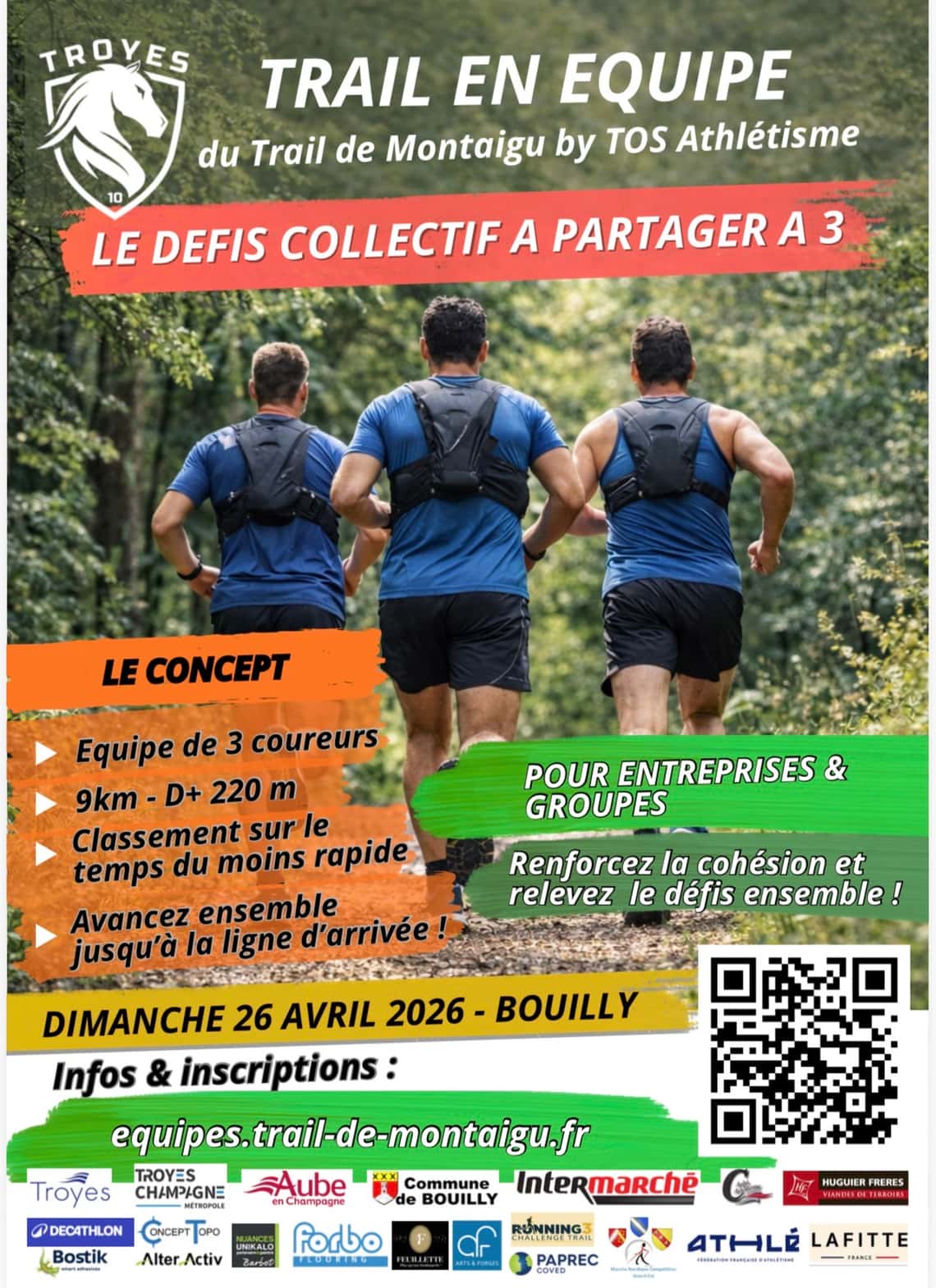 Trail de Montaigu en équipe