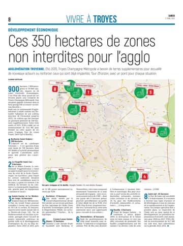 Ces 350 hectares de zones non interdites pour l'agglo