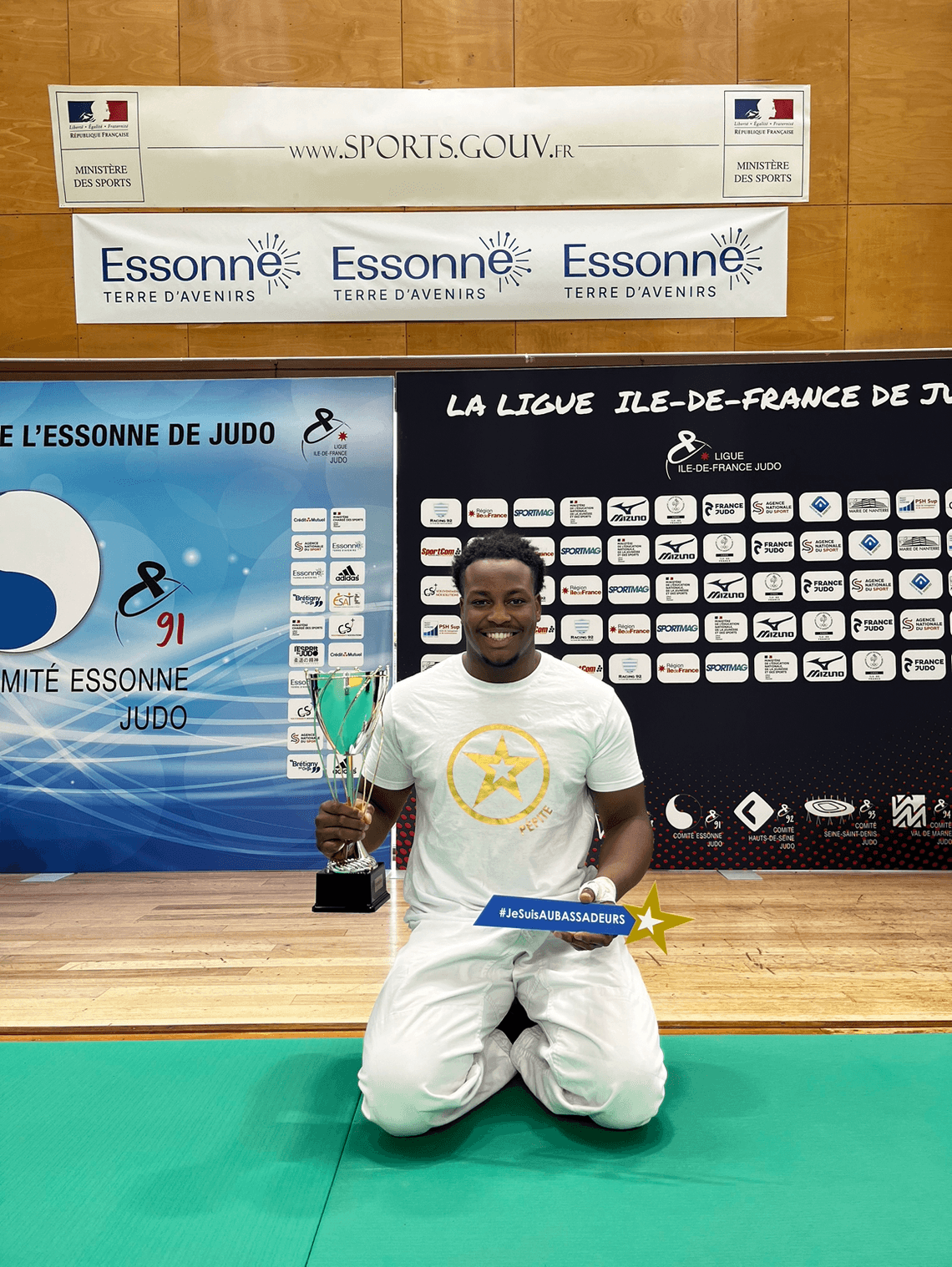 David Ali, champion d'Île de France de judo par équipe.