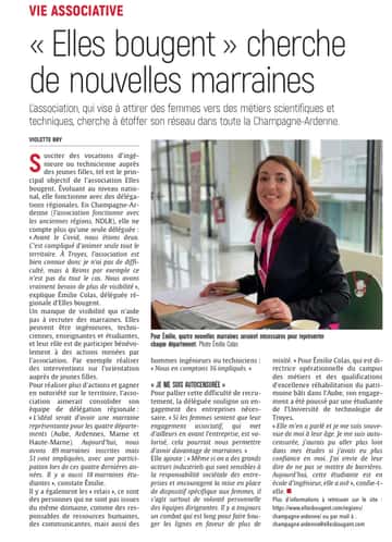 Elles bougent cherche de nouvelles marraines