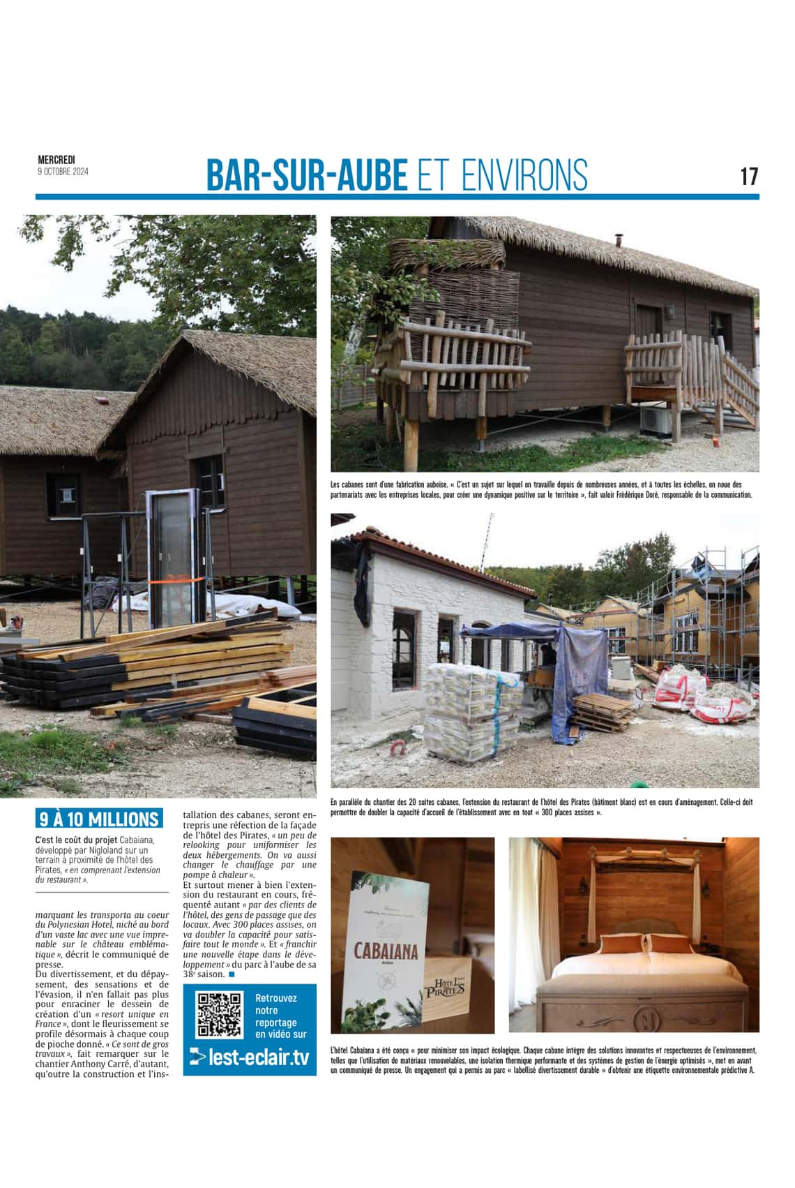 Cabaïana, le nouvel hôtel de Nigloland éco-conçu au bord de la rivière