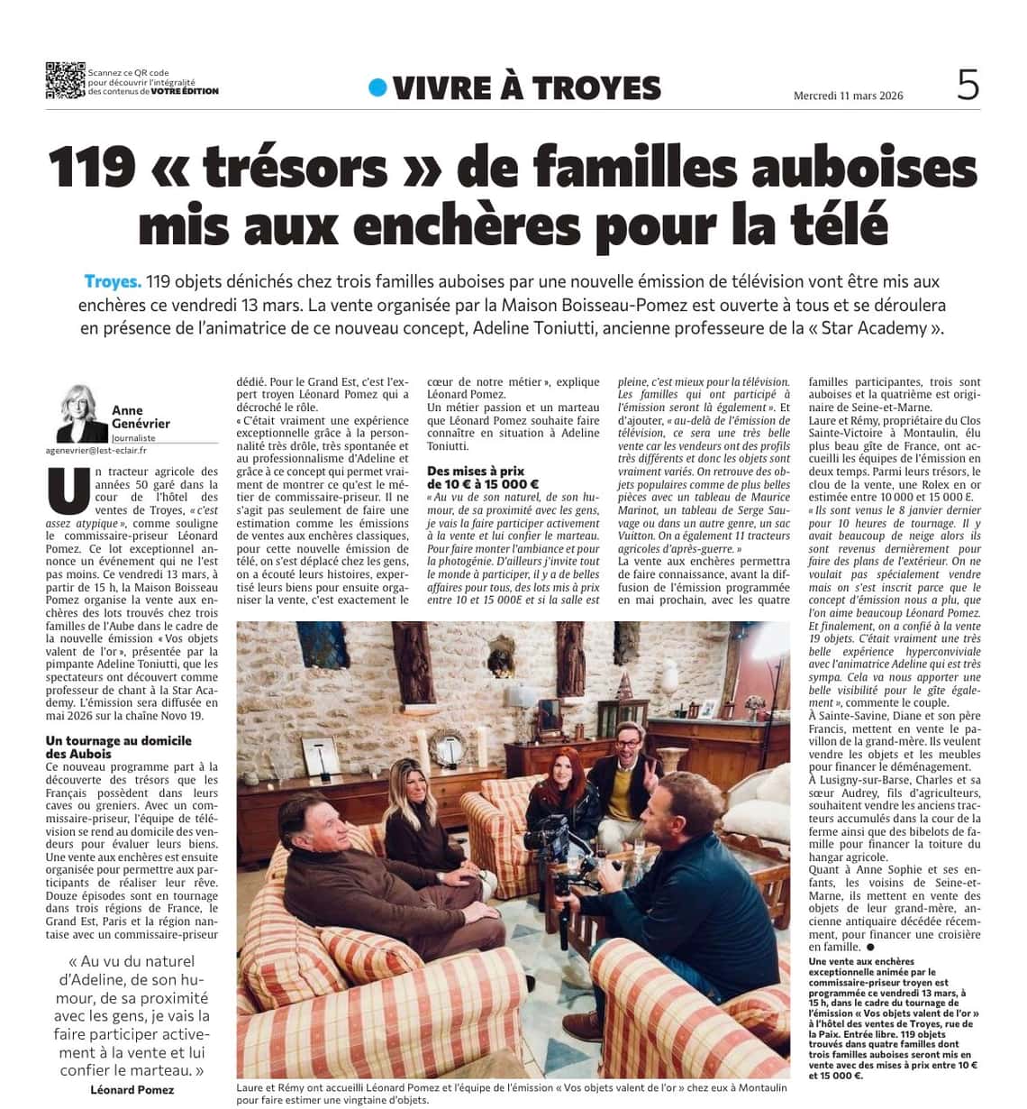 119 trésors dénichés chez trois familles auboises par une nouvelle émission !