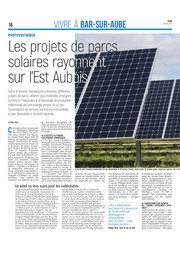 Les projets de parcs solaires rayonnent sur l’Est Aubois.