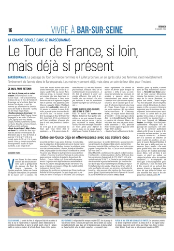 Tour de France si loin, mais déjà si présent pour les villages.