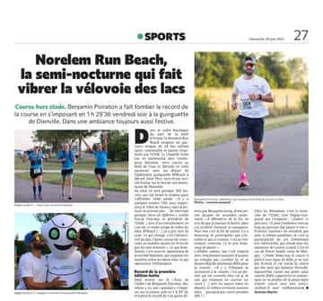 Norelem Run Beach, la semi-nocturne qui fait vibrer la vélovoie des lacs