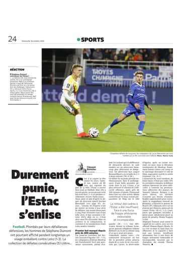 Durement punie, l'Estac s'enlise