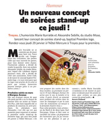 Un nouveau concept de soirées stand-up à Troyes !