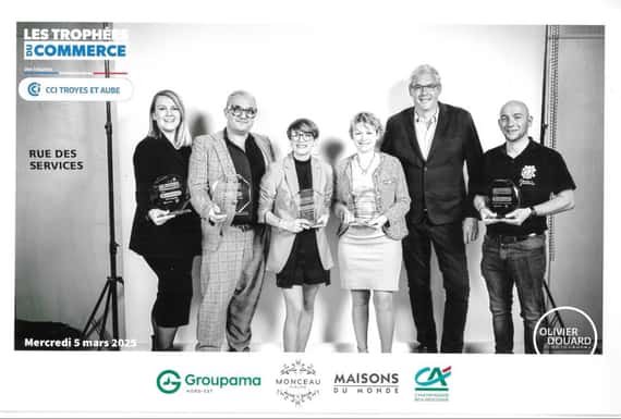 TROPHÉES DU COMMERCE DE L'AUBE organisés par la CCI Troyes.