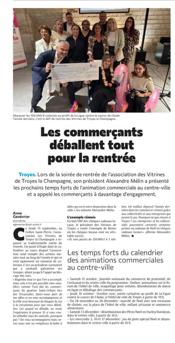 Les commerçants déballent tout pour la rentrée