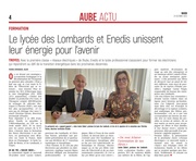 Le lycée des Lombards et Enedis unissent leur énergie pour l'avenir.