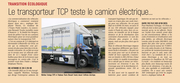 Le transporteur TCP teste le camion électrique.