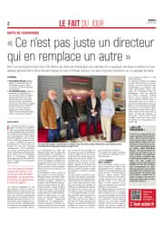 « Ce n’est pas juste un directeur qui en remplace un autre »