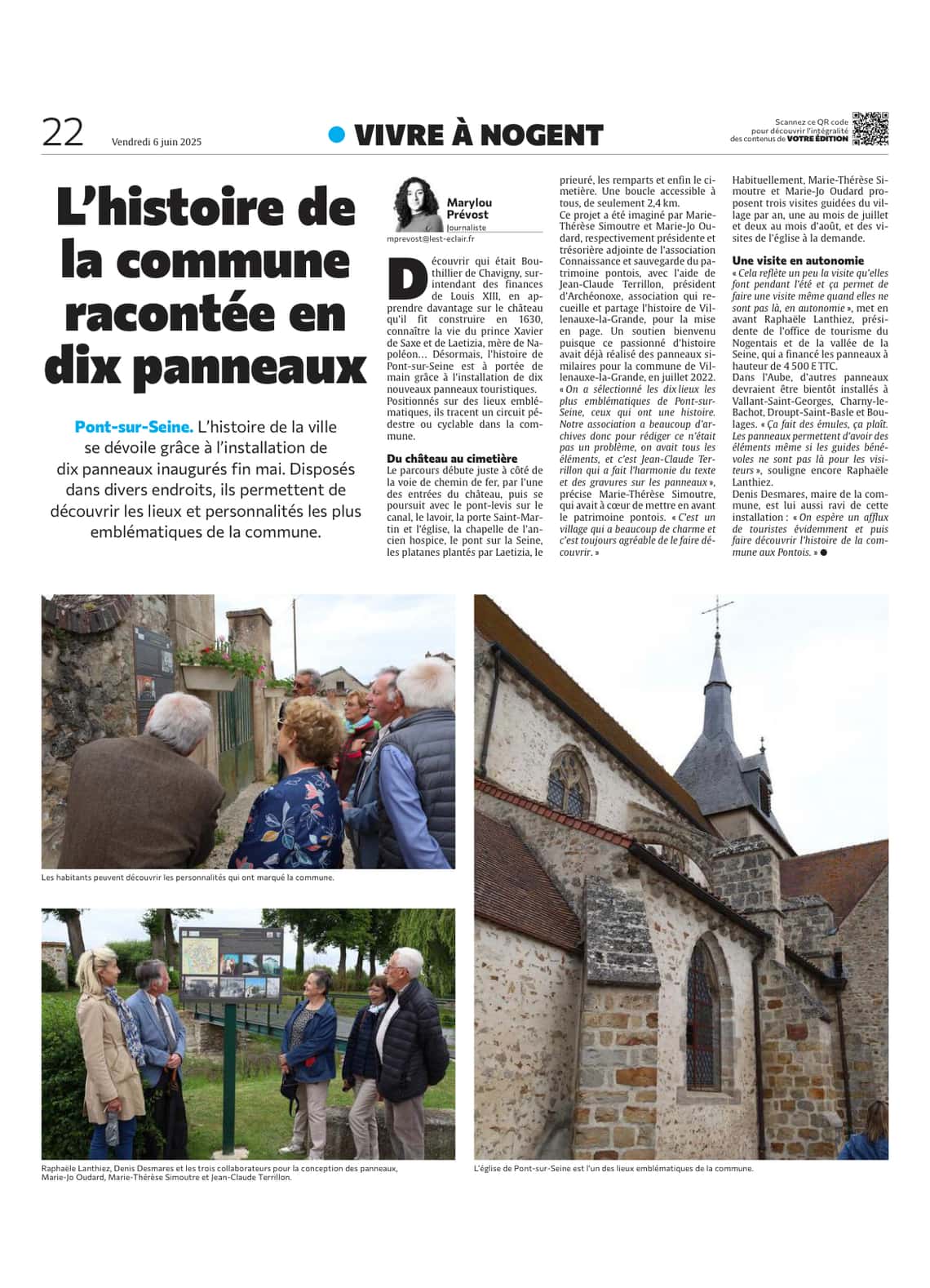 L'histoire de la commune racontée en dix panneaux
