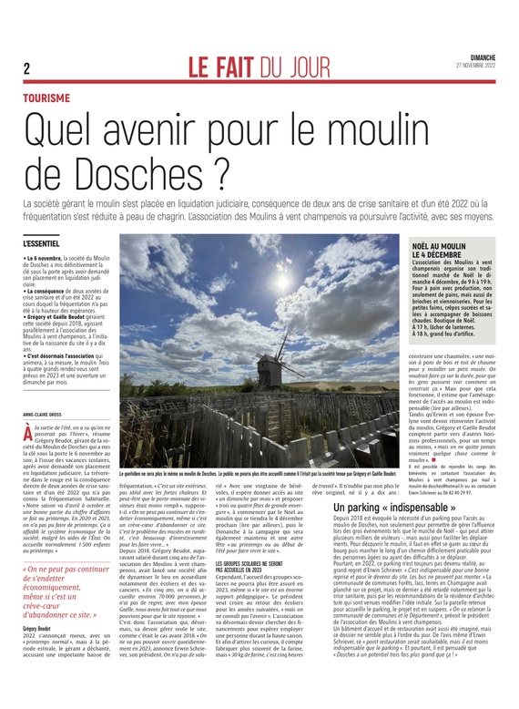 Quel avenir pour le moulin de Dosches ?