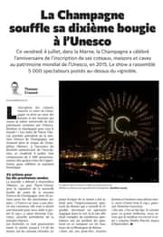 La Champagne souffle sa dixième bougie à l'Unesco !