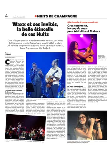 Waxx et ses invités, la belle étincelle de ces Nuits de Champagne