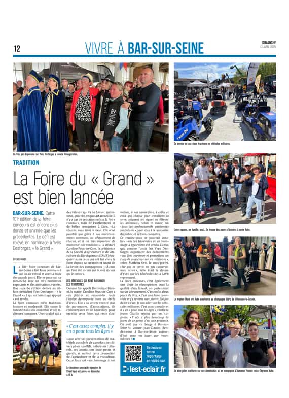 La Foire concours bien lancée à Bar-sur-Seine