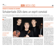 Schubertiade 2024 dans un esprit convivial