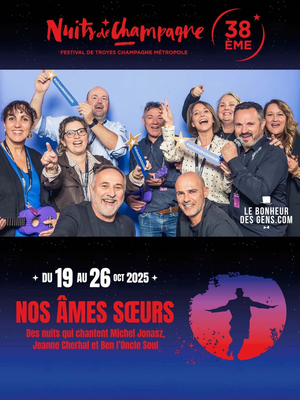 De nombreux Aubassadeurs devenus mécènes des Nuits de Champagne.