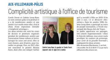 Complicité artistique à l'office de tourisme