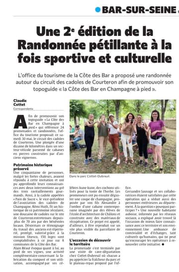 Une 2e édition de la Randonnée pétillante à la fois sportive et culturelle !