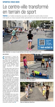 Le centre-ville de Troyes transformé en terrain de sport.