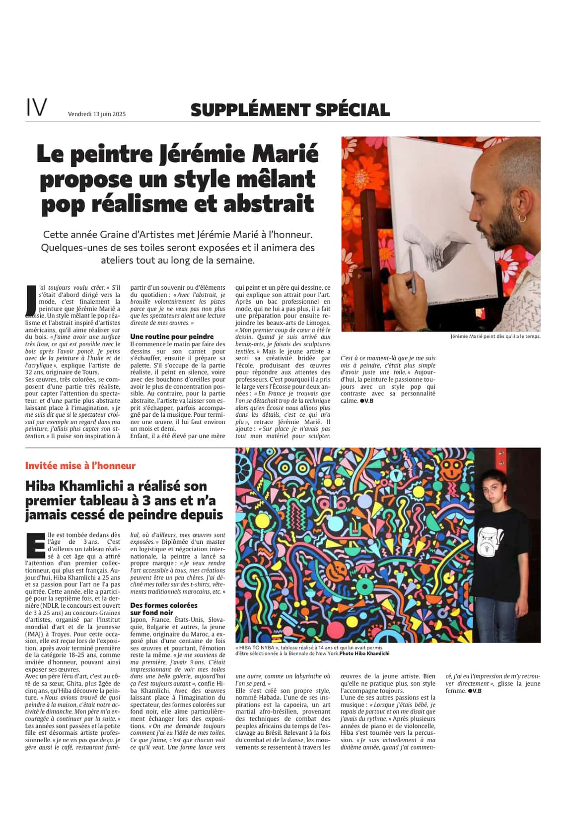 Troyen d’adoption, le peintre Jérémie Marié propose son style