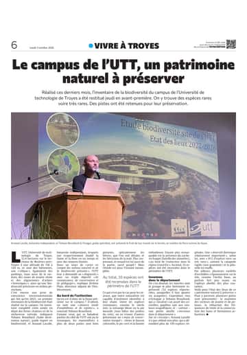 Le campus de PUTT, un patrimoine naturel à préserver