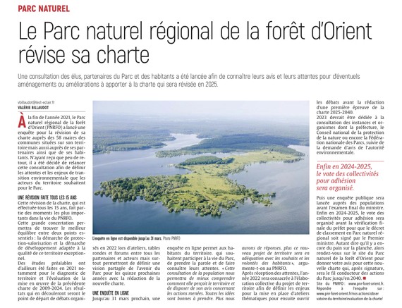 PNR : Le Parc Naturel Régional révise sa charte.
