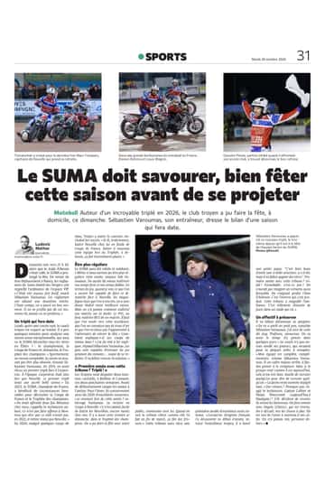 Le SUMA doit savourer, bien fêter cette saison avant de se projeter