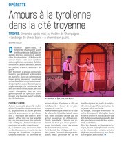 Opérette : Amour à la tyrolienne dans la cité Troyenne