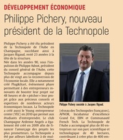 Philippe Pichery, nouveau président de la Technopole.