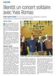 Bientôt un concert solidaire avec Yves Romao.