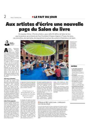 Aux artistes d’écrire une nouvelle page du Salon du livre !
