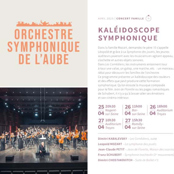 2 concerts Just Classik Famille en VIP avec l'Orchestre Symphonique de l'Aube.