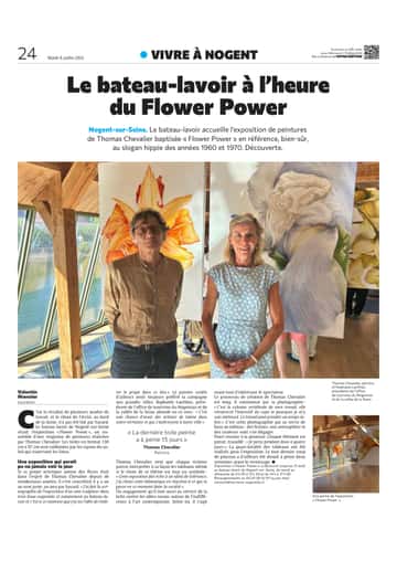 Le bateau-lavoir de Nogent à l’heure du Flower Power !