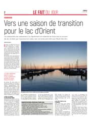 Vers une saison de transition pour le lac d’Orient