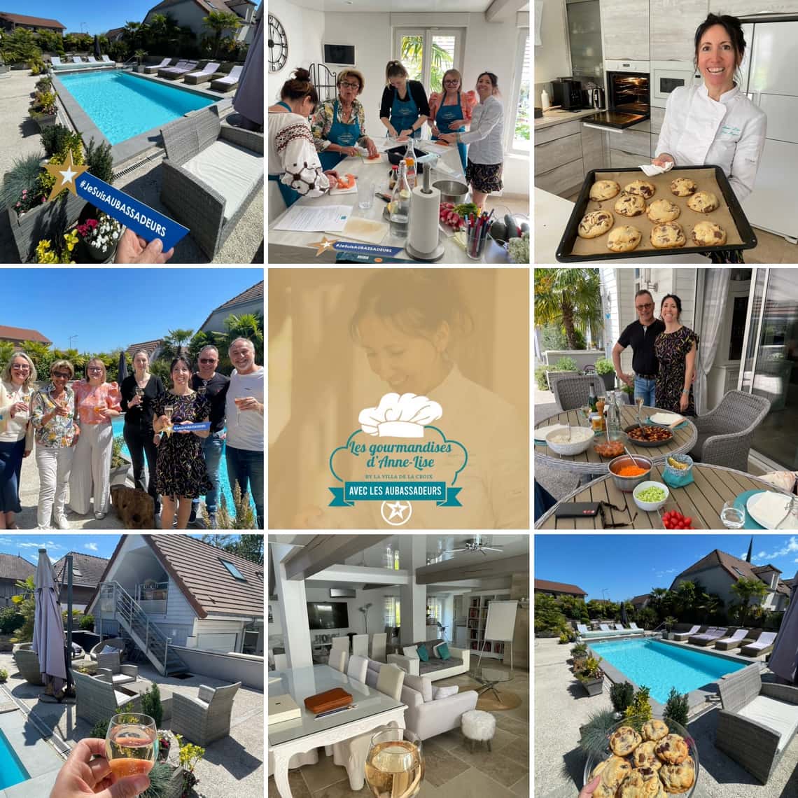 Cours de cuisine Les Gourmandises d'Anne-Lise avec Aubassadeurs.