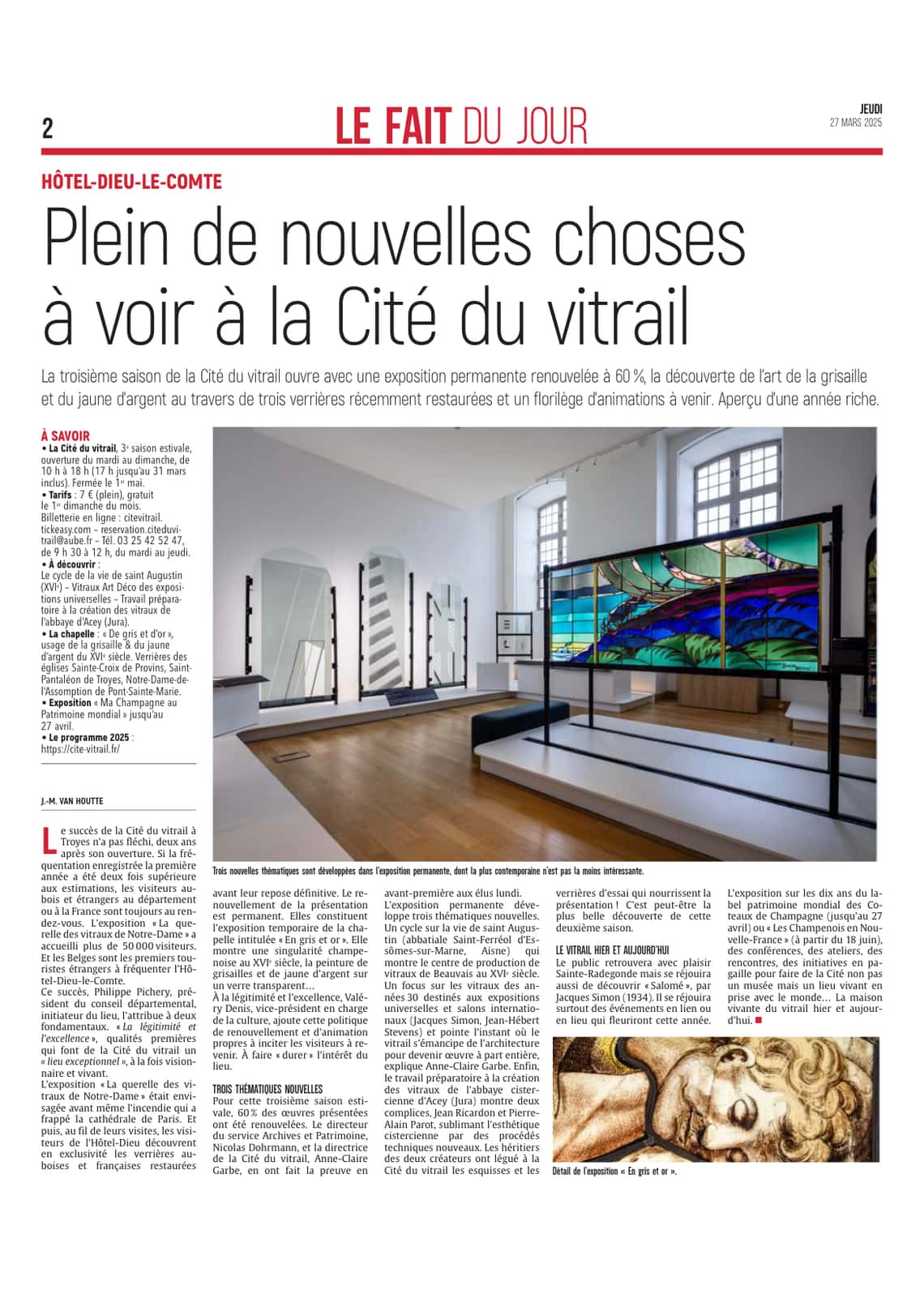 Nouvelle saison à la Cité du vitrail : partez à la découverte...