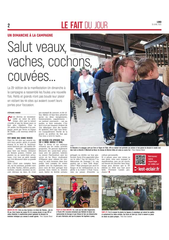 Salut veaux, vaches, cochons, couvées…